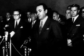 <p>Gonzalo Fernández de la Mora, en su toma de posesión como ministro en 1970.</p>