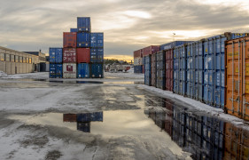 <p>Containers apilados en Noruega. </p>