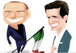 <p>Silvio Berlusconi y Pablo Casado.</p>