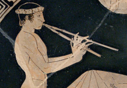 <p>Joven tocando el aulós (460 a.C.)</p>