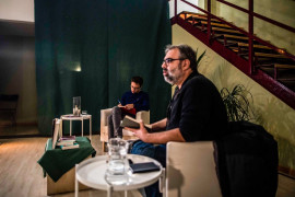 <p>Íñigo Errejón y Amador Fernández-Savater, durante el debate 'Lecturas cruzadas'.</p>
