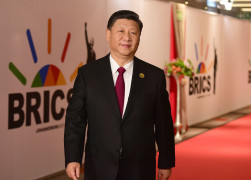 <p>El presidente de la República Popular China, Xi Jinping (68), durante la cumbre BRICS en 2018.</p>