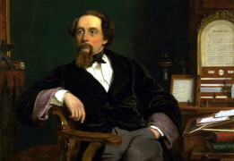 <p>Charles Dickens en su estudio. William Powell Frith (1859).</p>