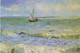 <p><em>Paisaje marino cerca de Les saintes maries de la Mer </em>(1888)</p>