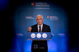<p>António Costa, durante la rueda de prensa posterior al Consejo de Ministro del 6 de enero. </p>