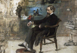 <p><em>El sueño de Dickens</em>, cuadro inacabado de Robert Williams Buss (1875).</p>