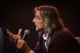 <p>Ignacio Echevarría durante un acto celebrado en la sala Ámbito de Madrid. / <strong>Cedida por el entrevistado</strong></p>