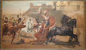 <p>Fresco 'El triunfo de Aquiles'.</p>