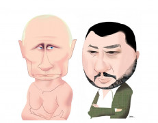 <p>Vladímir Putin y Matteo Salvini.</p>