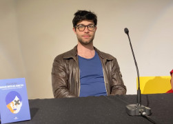 <p>Paul Rocher durante la presentación de su libro en Madrid.</p>