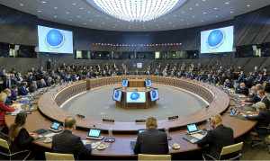 <p>Reunión entre el Consejo de la OTAN y Rusia en Bruselas a finales de enero de 2022, un mes antes de que estallara la guerra.</p>