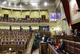 <p>El hemiciclo durante la comparecencia del presidente del Gobierno en el Debate sobre el estado de la nación.</p>