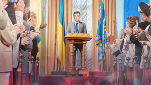 <p>Imagen promocional de la serie ‘Servant of the people’, protagonizada por Volodimir Zelenski antes de convertirse en presidente de Ucrania. </p>