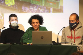 <p>Javier Fernández, Nerea Ramírez y José Luis 'Kois' Fernández. </p>