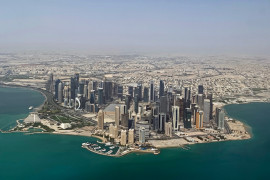 <p>Panorámica aérea de Doha, Catar. </p>