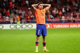 <p>Giménez se lamenta por la eliminación de la Champions League.</p>