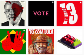 <p>Material gráfico de apoyo a Lula en la página de Instagram de @designativista.</p>