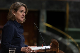<p>Teresa Ribera, ministra para la Transición Ecológica, durante la sesión plenaria del 23 de noviembre de 2022.</p>