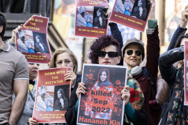 <p>Concentración el pasado septiembre en Melbourne protestando en solidaridad con las mujeres iraníes. </p>