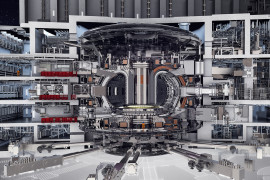 <p>Recreación del Tokamak ITER.</p>