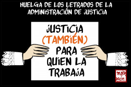 <p>Huelga en Justicia.</p>
