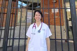 <p>Nuria Jiménez Olivas, médica de familia del Centro de Salud Daroca, en Madrid. </p>