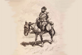 <p>Ilustración de Sancho Panza (1880-1883).</p>
