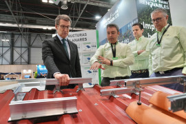 <p>Alberto Núñez Feijóo el pasado 22 de febrero durante una visita a la Feria Internacional de Energía y Medio Ambiente. </p>