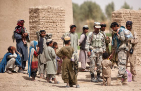 <p>Imagen de un control fronterizo en Afganistán en 2012. </p>