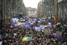 <p>Manifestación en Granada el 8 de marzo de 2018. </p>