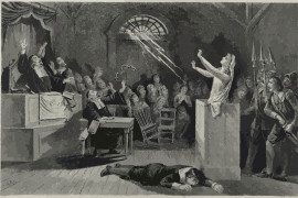 <p>Representación de una bruja en los juicios de Salem.</p>