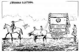 <p><em>Caravana electoral.</em> / <strong>J. R. Mora</strong></p>