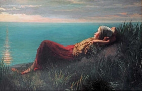 <p><em>Dreaming</em> (Jozef Israëls, 1860). </p>