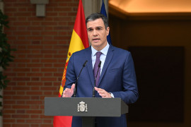<p>Pedro Sánchez, durante el anuncio del adelanto de las elecciones generales, el 29 de mayo. <strong>/ Borja Puig de la  Bellacasa (La Moncloa)</strong></p>