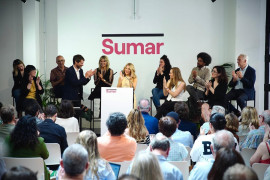 <p>Yolanda Díaz, durante el acto de presentación de la candidatura de Sumar el pasado sábado, 10 de junio. / <strong>Sumar</strong></p>