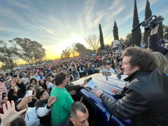 <p>El candidato a la presidencia de Argentina, Javier Milei, en un mitín celebrado el pasado 31 de julio. / <strong>J.Milei</strong></p>