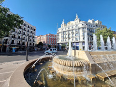 <p>Glorieta de Bilbao, en Madrid. / <strong>R. A. </strong></p>