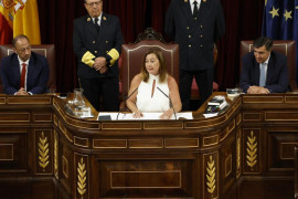 <p>Francina Armengol, pronuncia su primer discurso como presidenta de la Cámara Baja, el pasado 17 de agosto. <strong>/ Congreso de los Diputados</strong></p>