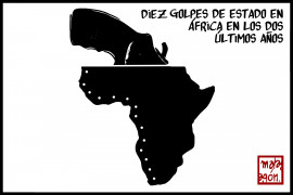 <p><em>Diez golpes de Estado en África en los dos últimos años</em> / <strong>Malagón</strong></p>
