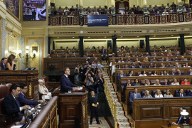 <p>Alberto Nuñez Feijóo, durante su intervención inicial en la sesión de investidura del 26 de septiembre. <strong>/ Congreso de los Diputados</strong></p>