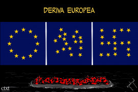 <p><em>UE: Ultraderechización Europea.</em> / <strong>Pedripol </strong></p>
