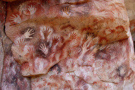 <p>Pintura rupestre en la Cueva de las Manos, en Argentina. / <strong>Wikimedia Commons</strong></p>