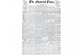 <p>Portada del<em> Financial Times</em> del lunes 13 de febrero de 1888. <strong>/ F. T.</strong></p>
