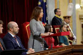 <p>La presidenta del Congreso de los Diputados, Francina Armengol, durante su discurso en la sesión de Solemne Apertura de la XV Legislatura. / <strong>Congreso de los Diputados</strong></p>
