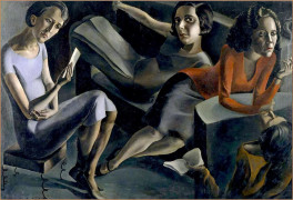 <p>La tertulia (1929), óleo de Ángeles Santos. / <strong>Museo Reina Sofía</strong></p>