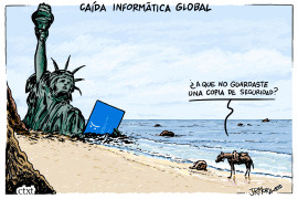 <p>Caída informática global. /<strong> J. R. Mora</strong></p>