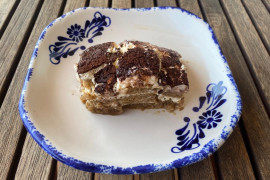 <p>Tiramisú de la casa. / <strong>G. M.</strong></p>