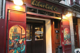 <p>Fachada del café Libertad 8, en Madrid.</p>