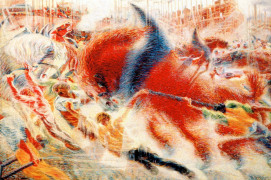 <p><em>La ciudad se levanta. </em>Umberto Boccioni 1910. / <strong>Dominio público</strong></p>