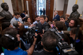 <p>Íñigo Errejón, durante un canutazo en el Congreso de los Diputados, el pasado 26 de septiembre. / <strong>Cuenta de Twitter de Í. E. </strong></p>